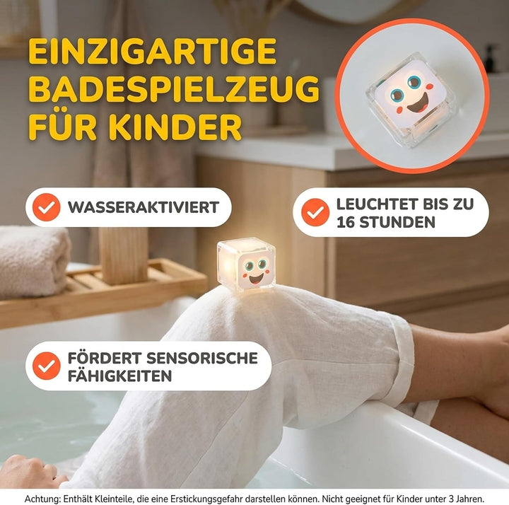 Glo Pals 4 leuchtende Würfel für EIN einzigartiges sensorisches Erlebnis und Magische Lichtshow für