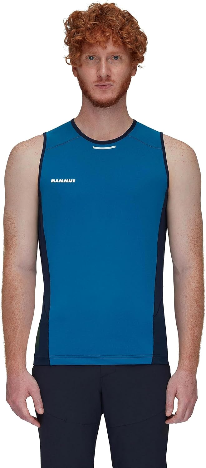 Mammut Herren Aenergy FL Tanktop Laufshirt M Deep Ice-marine, M Deep Ice-marine