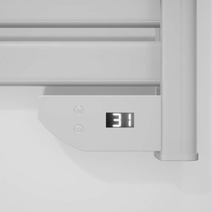 Cecotec Elektrischer Badheizkörper ReadyWarm 9000 Twin Towel White. 500 W, LED-Anzeige, 2 h Timer, S