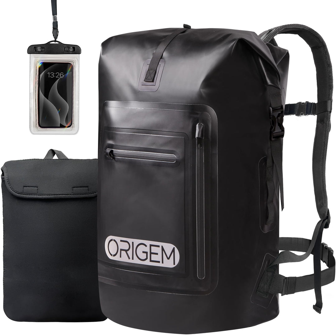 Origem Wasserdichter Rucksack, 35L/55L/85L Rolltop Rucksack Wasserdicht, Dry Bag mit Computereinsatz