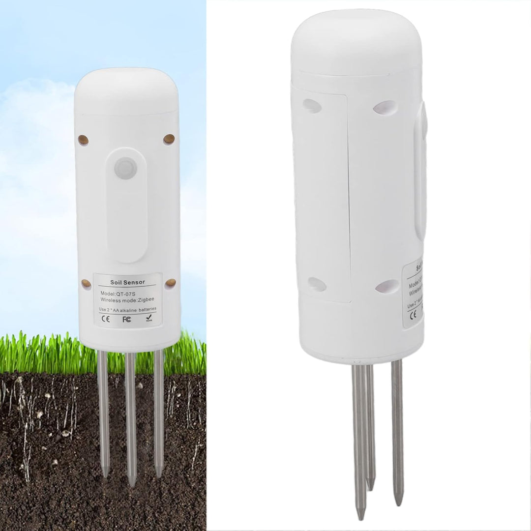 TOPINCN Drahtloses Bodensensor-Temperatur- und Feuchtigkeitsmessgerät für Zigbee Gardening Potted Pl
