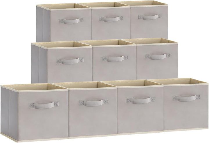 Lifewit 12 Stück Aufbewahrungswürfel, Aufbewahrungsbox aus Stoff, Ordnungsboxen aus Vliesstoff mit G