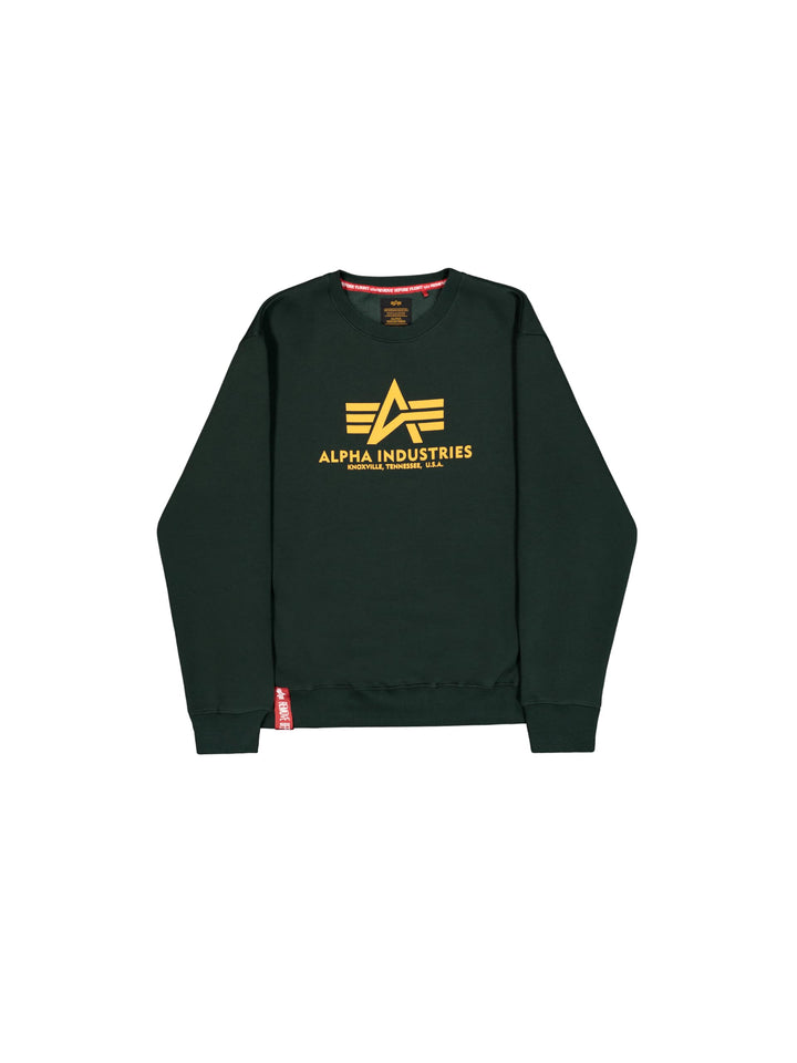 Alpha Industries Herren Basic Big Logo Sweatshirt XXS Dark Petrol, XXS Dark Petrol