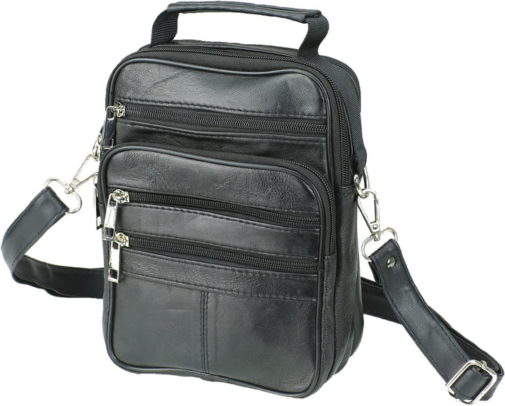 Echt Leder Herren Arbeitstasche Umhängetasche Herrentasche Schultertasche Messenger Flugbegleiter in