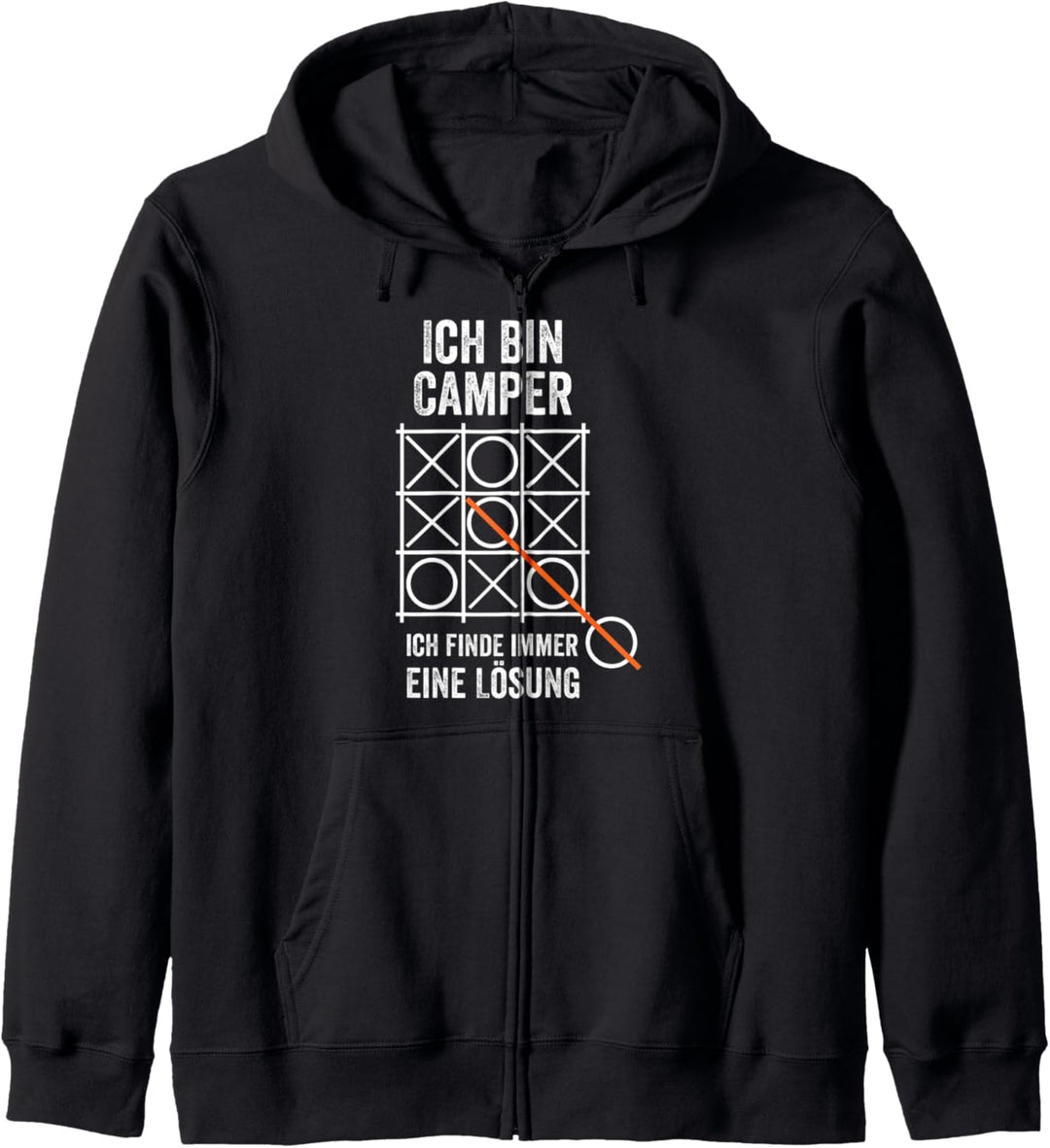 Ich bin Camper ich finde immer eine Lösung Camping Kapuzenjacke