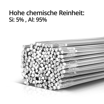 STAHLWERK Schweissstäbe ER4043Si5 Aluminium hochlegiert/Ø 2,4 mm x 500 mm / 2 kg WIG Schweisszusatz