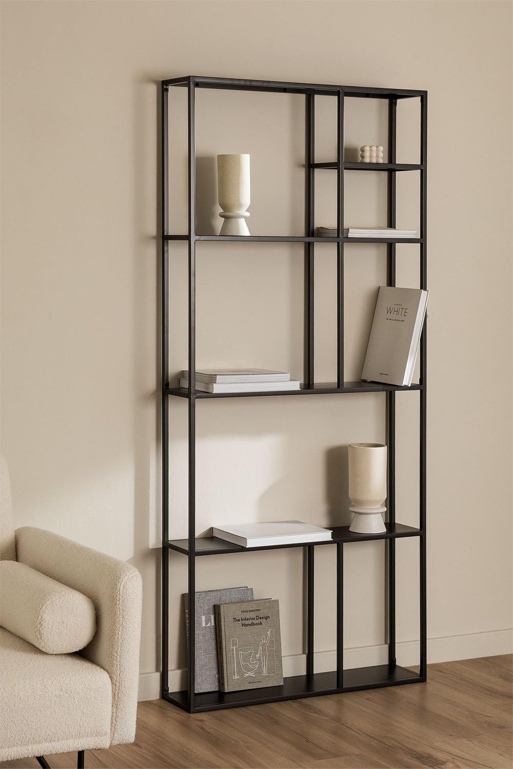 SKLUM Modulares Wandregal aus Stahl (80 cm) Thura - Sch. Carbon, Sch. Carbon
