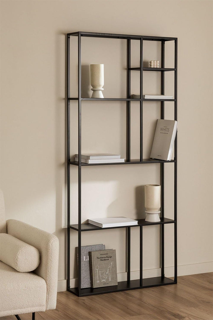 SKLUM Modulares Wandregal aus Stahl (80 cm) Thura - Sch. Carbon, Sch. Carbon