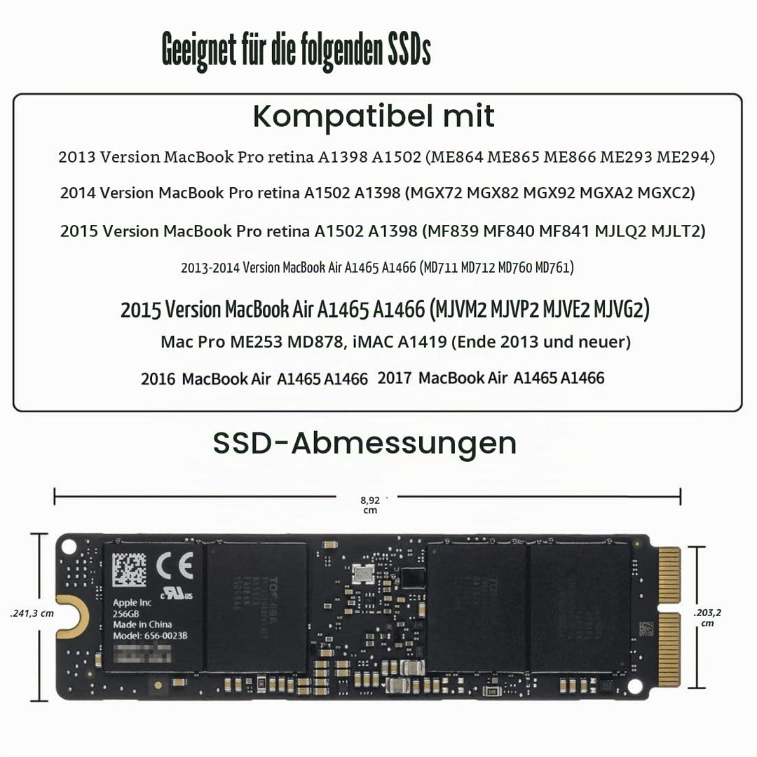 chenyang 12+16Pin MAC SSD auf USB 3.2 Gen 2x2 20Gbit/s Mobiler HDD Gehäuseadapter für 2013 2014 2015