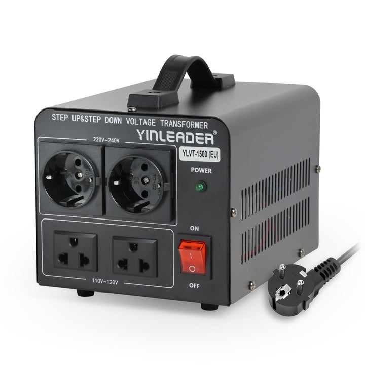 Yinleader 1500W 230V bis 110V USA Spannungswandler Ringkern-Transformator 1500 Watt - In: 110V oder