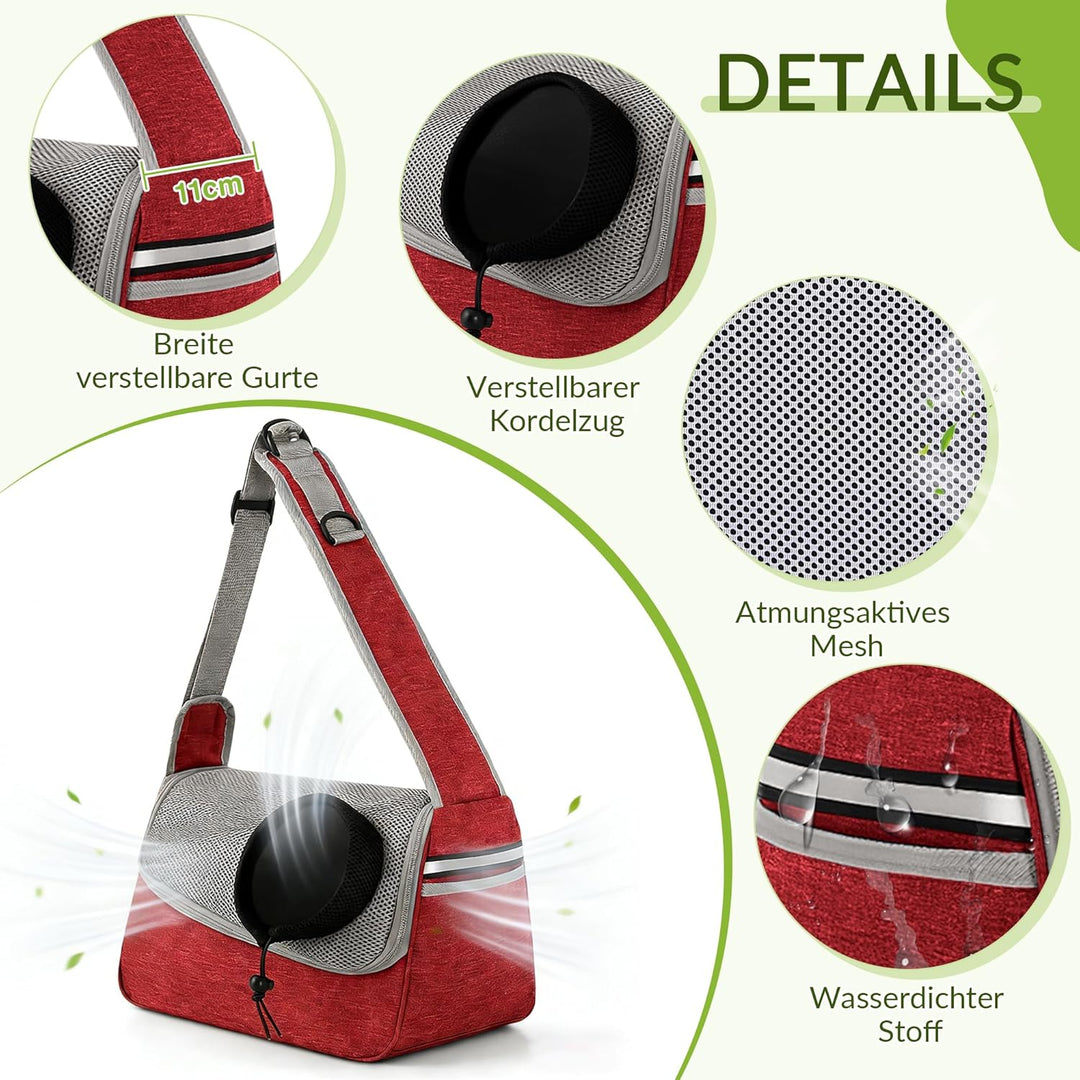 ALLSOPETS Hundetasche Tragetuch Hund Schultertasche Katzentragetasche Haustiere Tasche für Katzen un