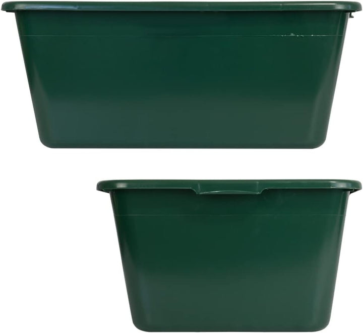 Petigi Wildwanne Futterwanne Mörtelwanne Kunststoffwanne Wassertrog Wasserbehälter 65 L / 90 L Grün