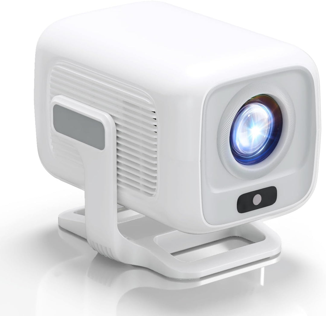 Mini Projektor [Eingebettete App] Autofokus Tragbarer Video-Beamer 4K UHD WiFi 6 BT5.2 Heimkino-Trag