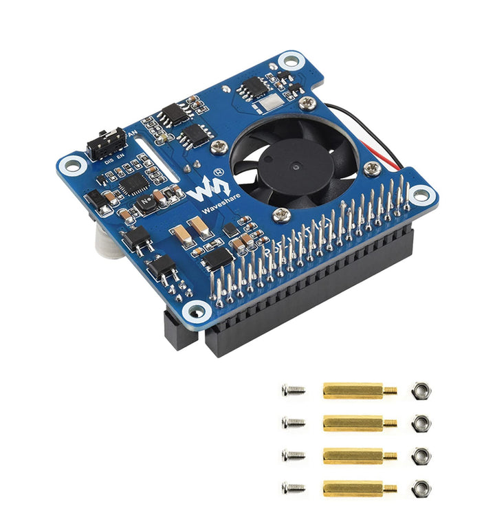 Waveshare Power Over Ethernet PoE HAT für Raspberry Pi 4 B /3B+, IEEE 802.3af/at PoE Netzwerk Standa