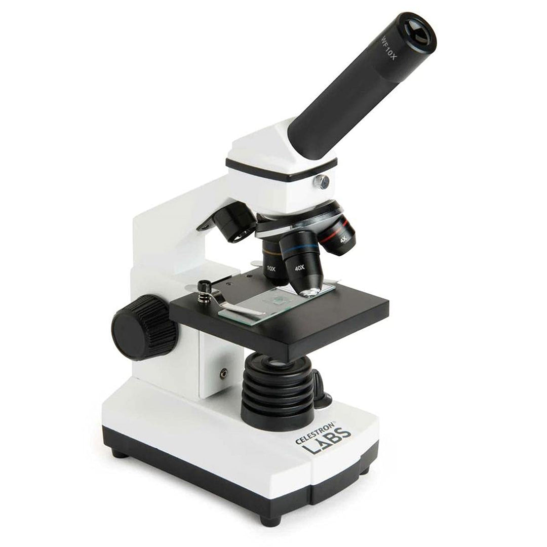 Celestron 44128 CM800 Zusammengesetztes Mikroskop mit 40x-800x Vergrösserung, 3 AA-Batterien, 10 vor