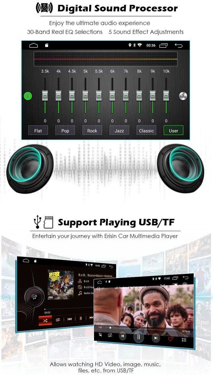 Erisin 9 Zoll Android 10.0 DAB+ Autoradio mit GPS Navi Für Mercedes Benz A/B Klasse W169 W245 Sprint