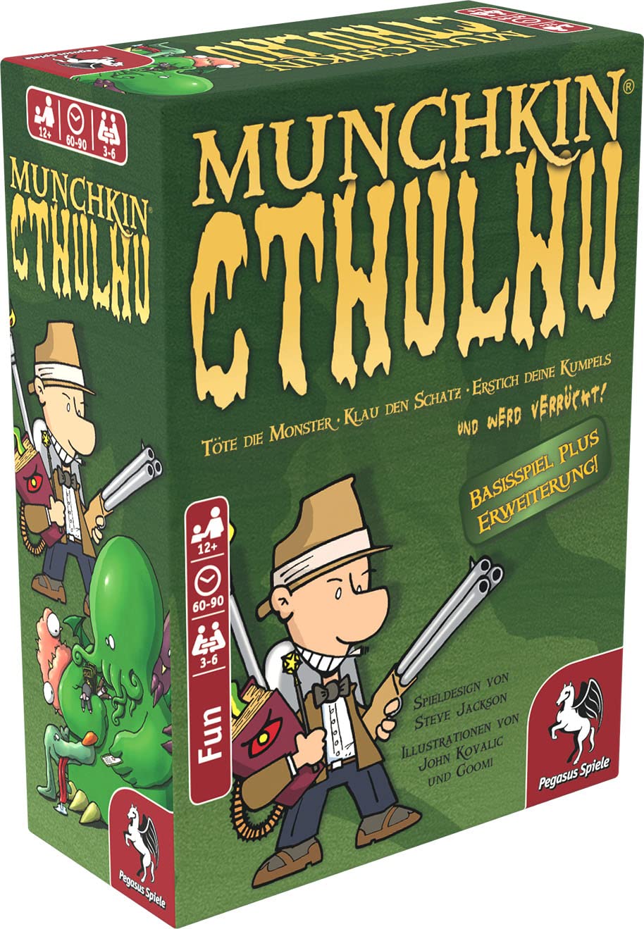 Pegasus Spiele 17189G - Munchkin Cthulhu 1+2