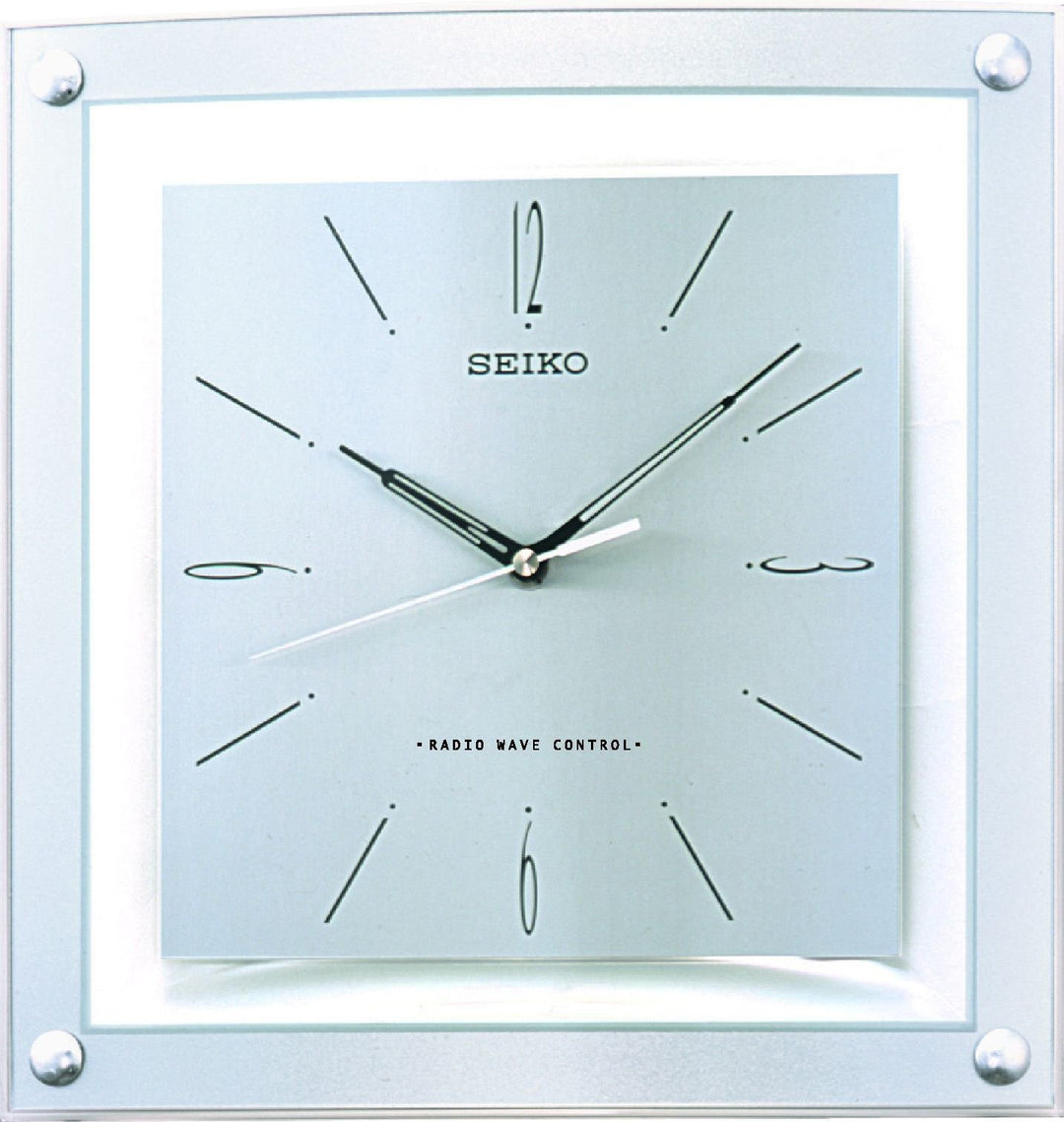 Seiko Funkwanduhr weiss Kunststoff QXR205S