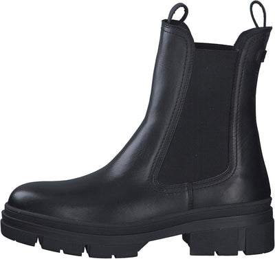 Tamaris Chelsea Boot 1-25901-41 normal 40 EU Schwarz Black Leather 003, 40 EU Schwarz Black Leather