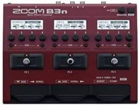 Zoom B3n Multi-Effekt-Prozessor für Bassgitarre Single, Single