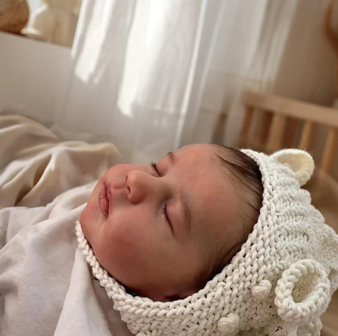 Zero pam Süss Reborn Puppen Lebensecht 50 cm Reborn Baby Vollsilikon Lebensecht Mädchen Augen Zu, Pu