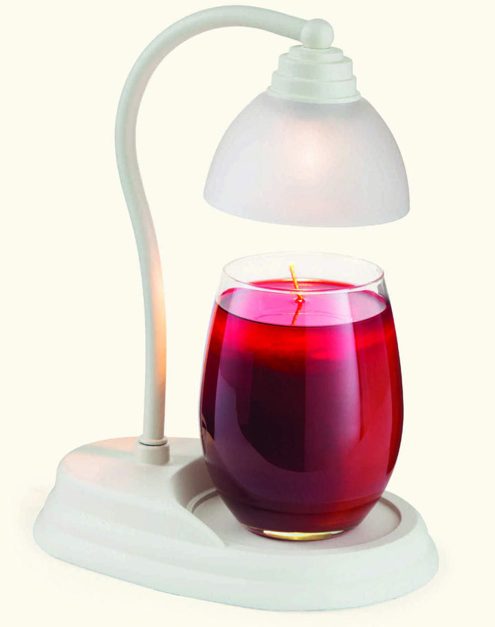 Candle Warmers Aurora Lampe für Duftkerzen im Glas Weiss