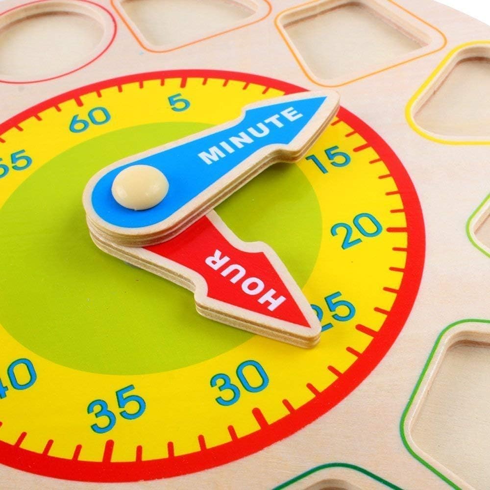 Jacootoys Holz Form Sortieren Numerische Lernen Uhren Grosse Montessori Spielzeug Jungen Mädchen 1 2