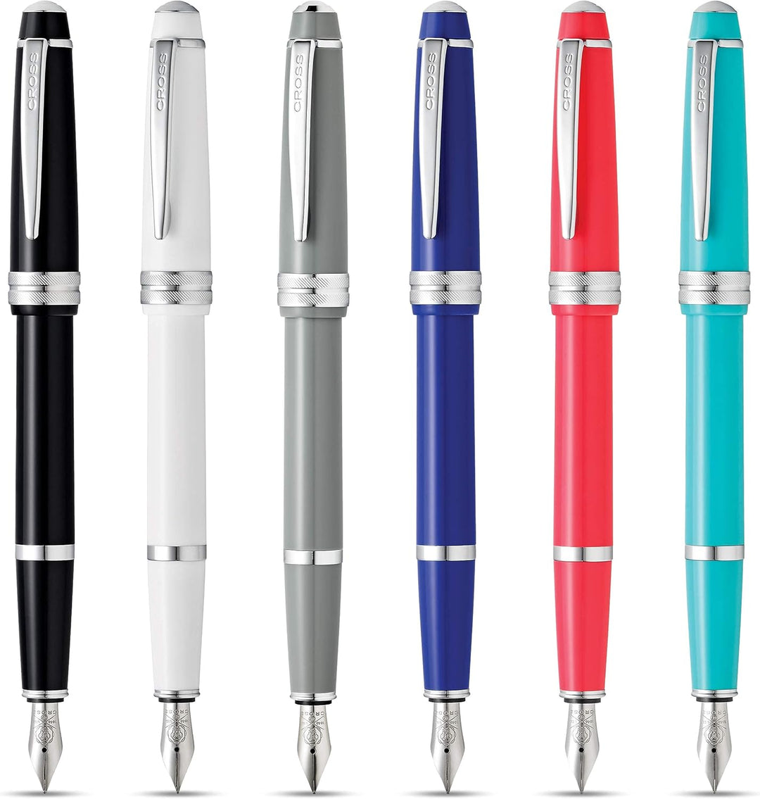 Cross Bailey Light Füllfederhalter (Federstärke M, inkl. Geschenkverpackung) Blau Blau Mittel, Blau