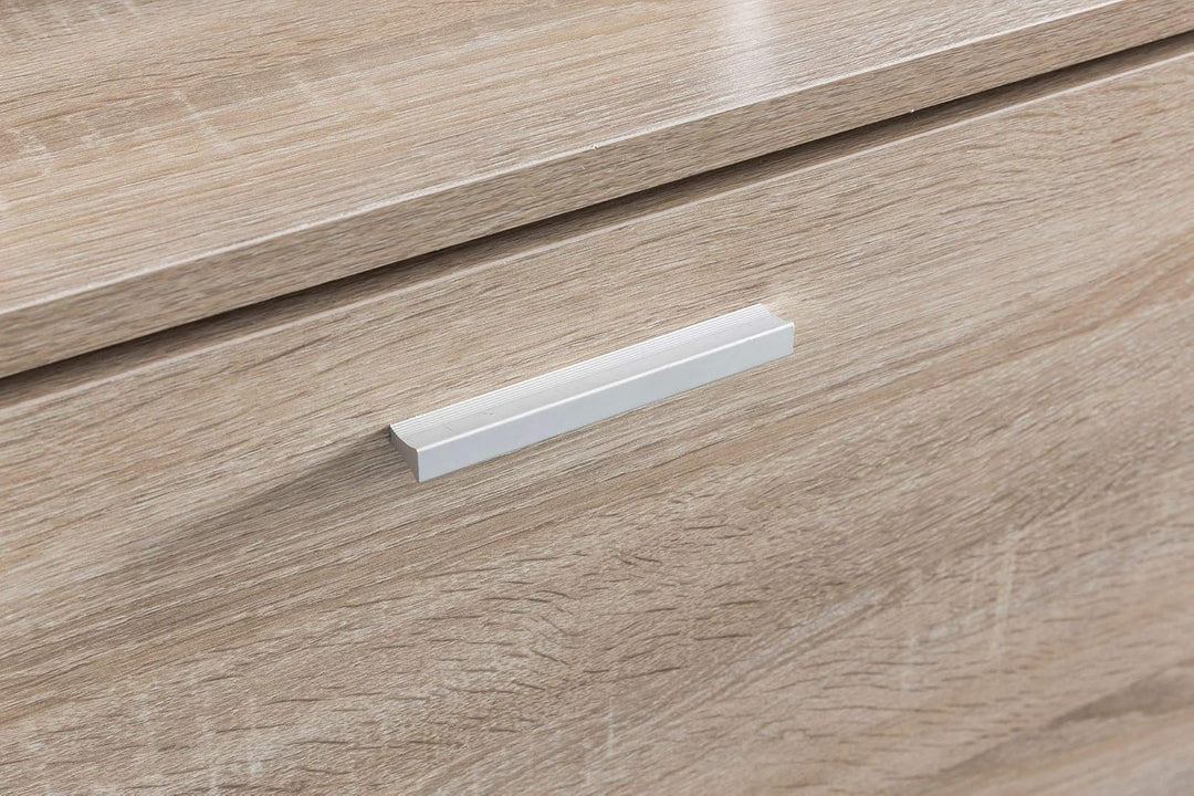 Holz Schuhkipper Bank: Kippfächer, Verstellbarer Einlegeboden, Melaminharzbeschichtung Farbe: Beige,