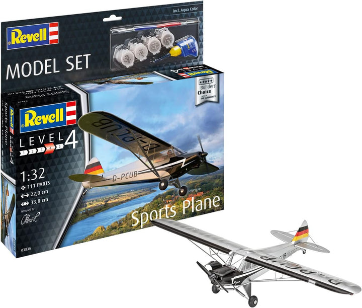Revell 63835 Model Set Sports Plane Builder's Choice originalgetreuer Modellbausatz für Fortgeschrit