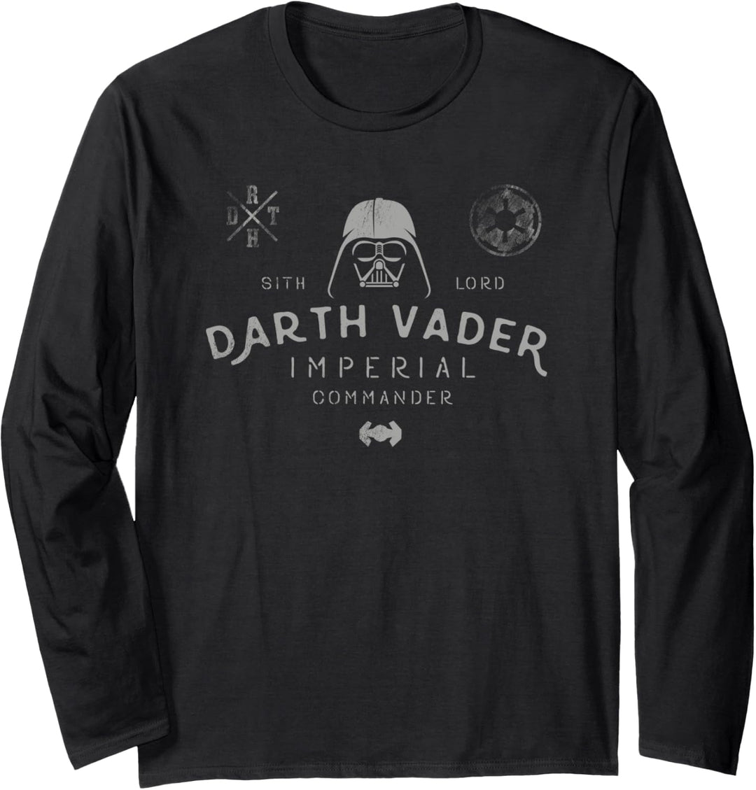 Star Wars Vader Imperial Commander Vintage Craft Langarmshirt