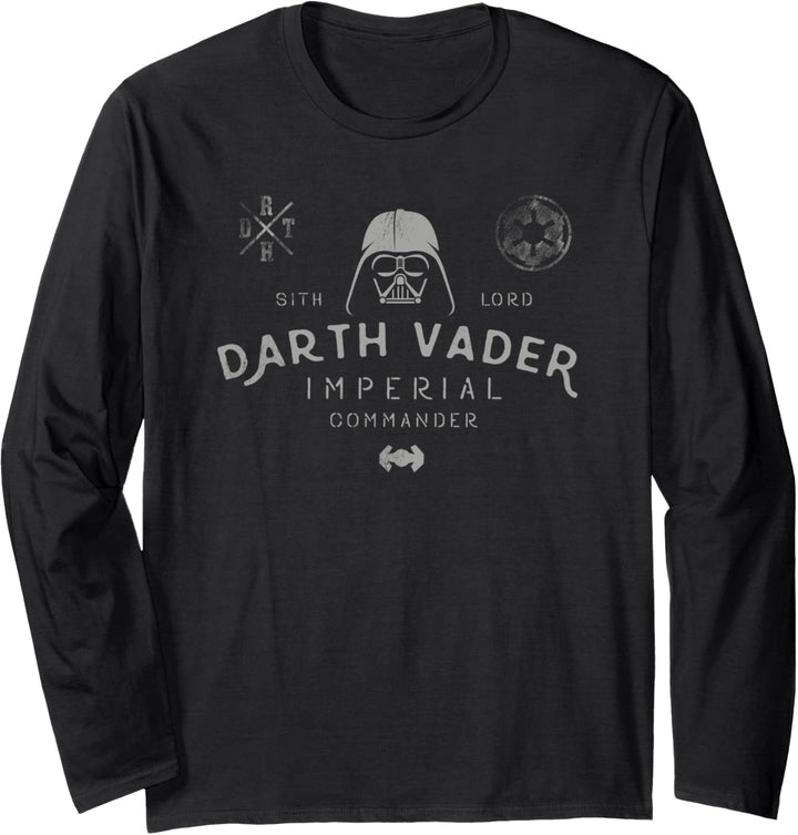 Star Wars Vader Imperial Commander Vintage Craft Langarmshirt