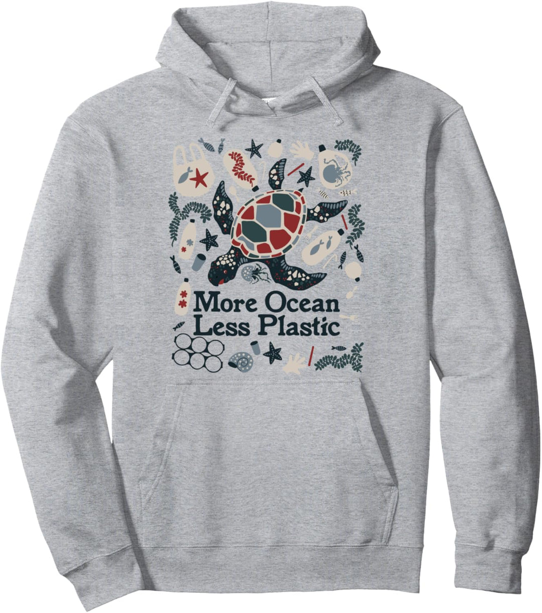 More ocean, less plastic - Zerowaste Pullover Hoodie