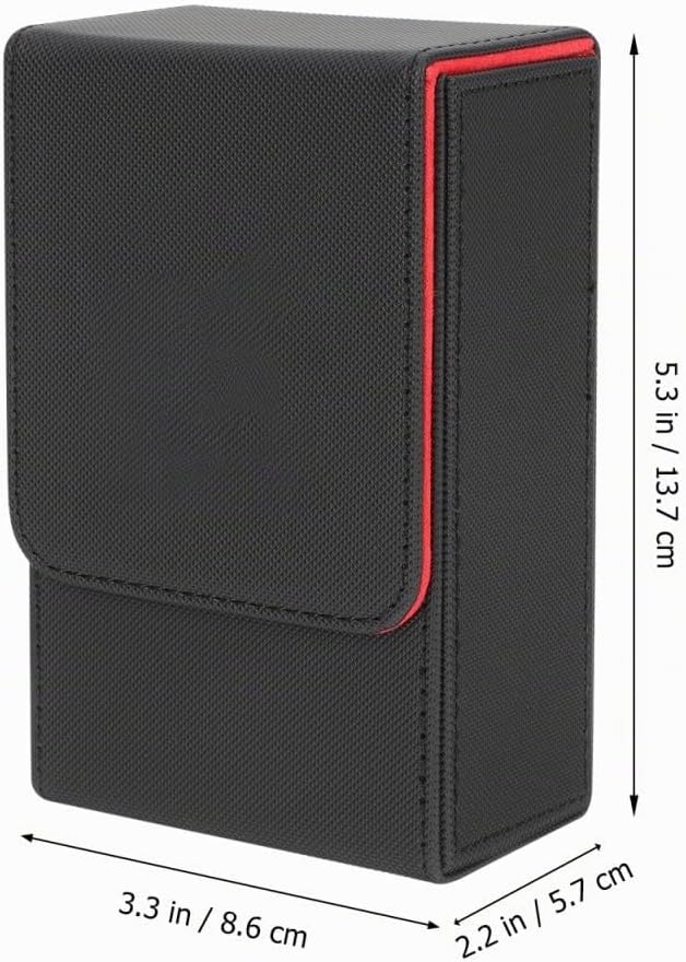 TOPBATHY Spielkartenhalter Inhaber Einer Pokerkarte PU Tarot Cards Storage Box Tragbare Tarotkartenb