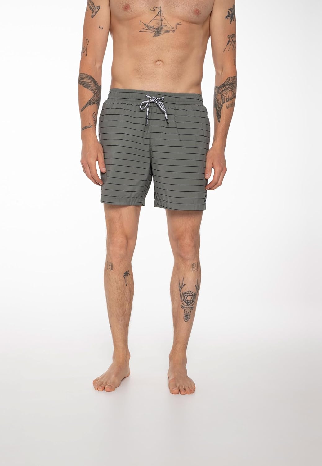 Protest Herren Beachshort Sharif S Grey Green, S Grey Green