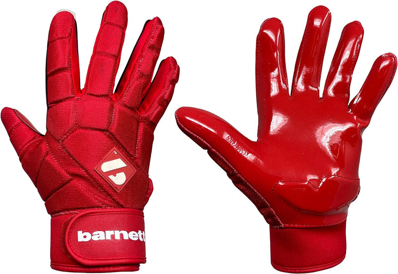 BARNETT FKG-03 Rot High Level Linebacker Fussballhandschuhe, LB, RB, TE XXL, XXL