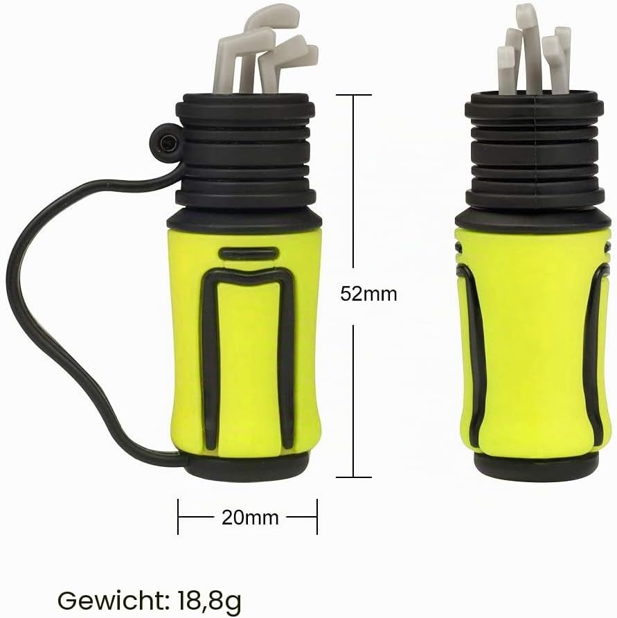 Borlter Clamp 32GB 4 Stück USB-Stick Golfschlägertasche Muster Speicherstick Interessantes USB-Flash