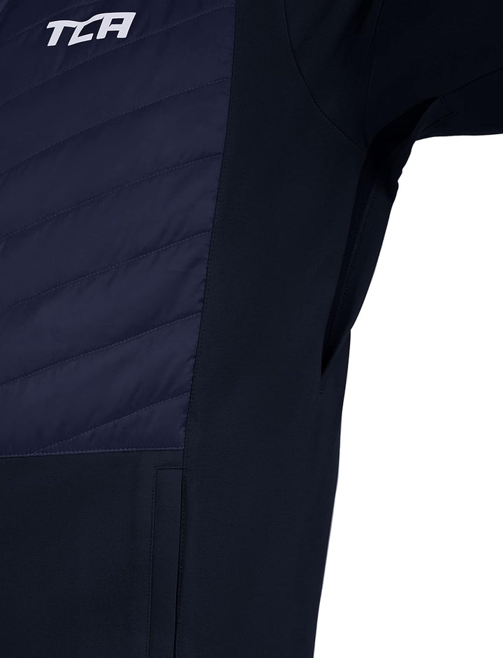 TCA Herren Excel Runner ganzjährige, leichte, wasserabweisende verstaubare Laufjacke XXL Dunkelblau,