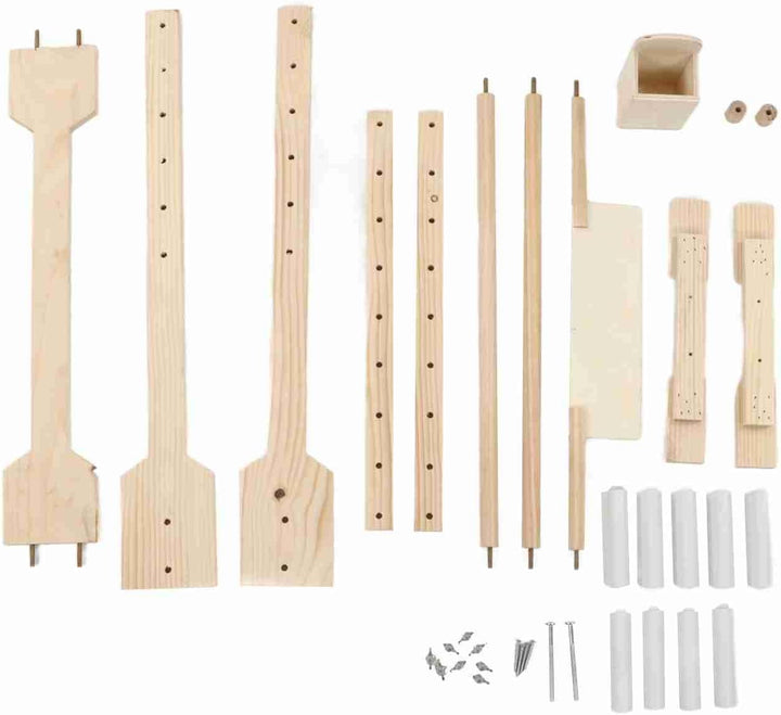 Cocoarm Stickrahmen Eckig Holz Stickständer Stickrahmen Kreuzstich Holz Ständer, Stickerei Ständer H