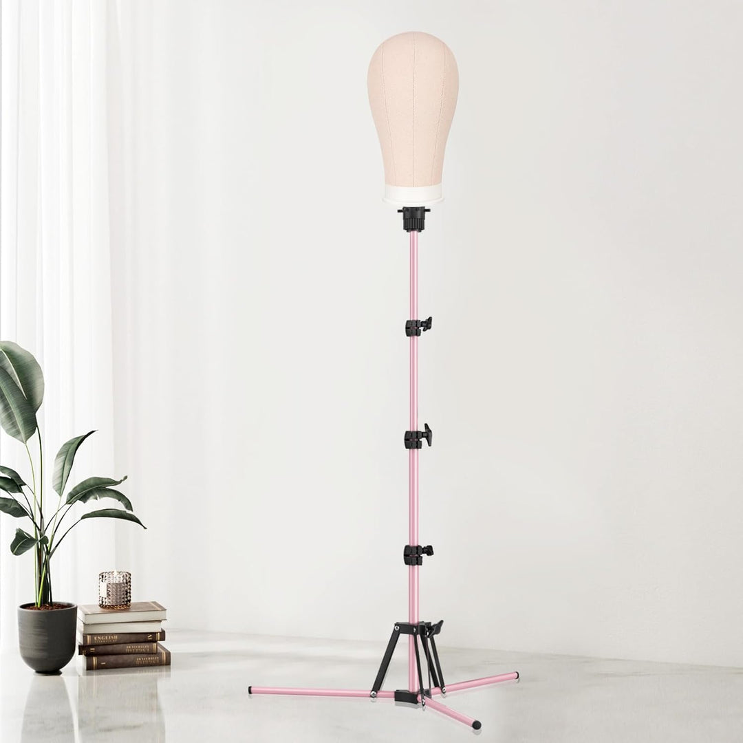 Mannequin-Kopfständer, 160 cm, verstellbarer Perückenständer, verstärktes Metall, Mannequinkopfständ