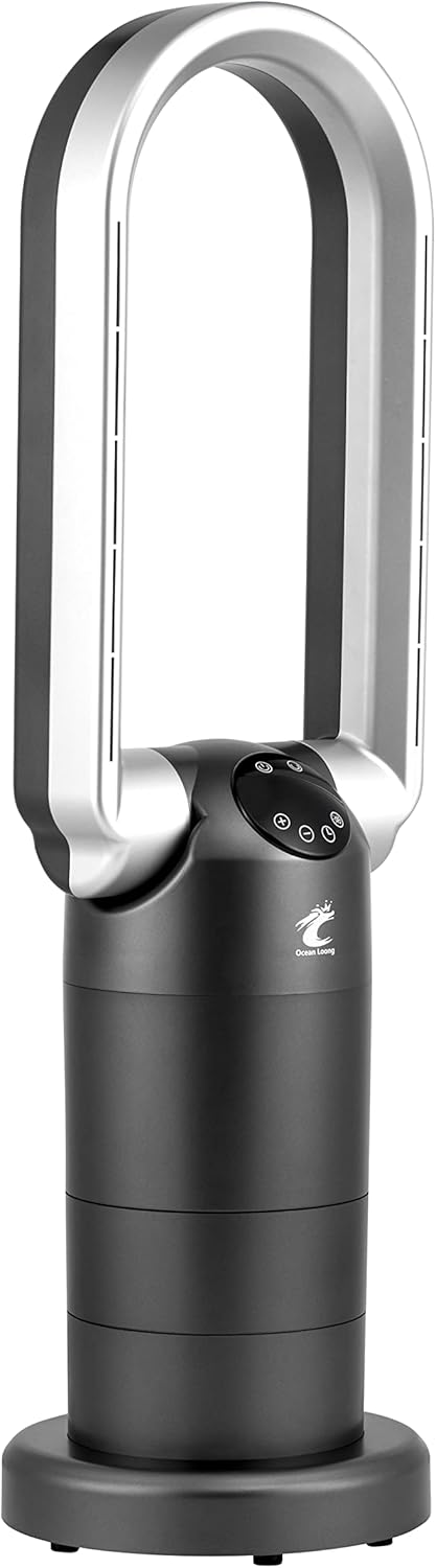 OceanLoong Heizlüfter Energiesparend mit HEPA Luftreiniger - Fernbedienung 120° Oszillation Timer -