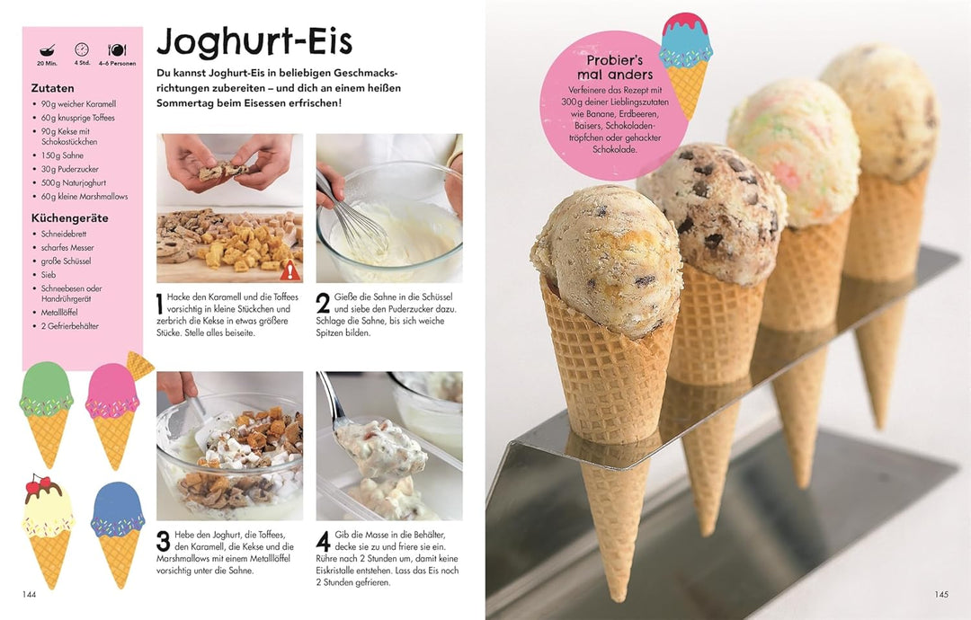 Die Kochschule für Kids: 150 superleckere Rezepte. Schritt für Schritt Kochen und Backen lernen für