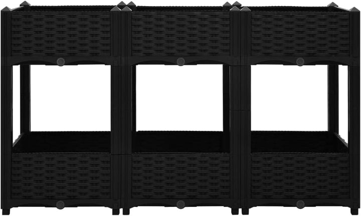 vidaXL Hochbeet Pflanzkasten Blumenkasten Gemüsebeet Pflanzbeet Blumenbeet Frühbeet Gartenbeet Pflan