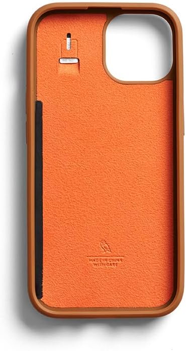 Bellroy Phone Case – 3 Card für iPhone 15 (Leder-iPhone-Hülle, Handy-Geldbörse) - Terracotta, Terrac