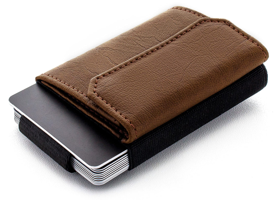 Jaimie Jacobs Minimalist Wallet Nano Boy Pocket Mini Geldbörse aus Textil mit Zugband schmaler Karte