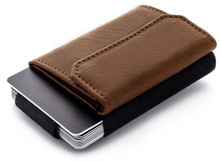 Jaimie Jacobs Minimalist Wallet Nano Boy Pocket Mini Geldbörse aus Textil mit Zugband schmaler Karte