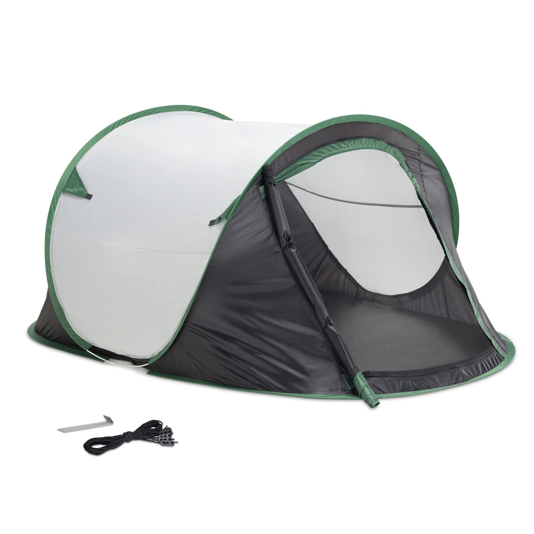JEMIDI Pop Up Wurfzelt 2 Personen - Zelt 220x120x95cm - 2 Mann Campingzelt Trekkingzelt Strandzelt -