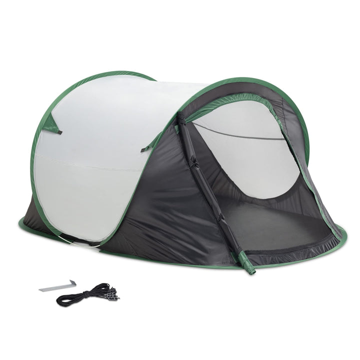 JEMIDI Pop Up Wurfzelt 2 Personen - Zelt 220x120x95cm - 2 Mann Campingzelt Trekkingzelt Strandzelt -