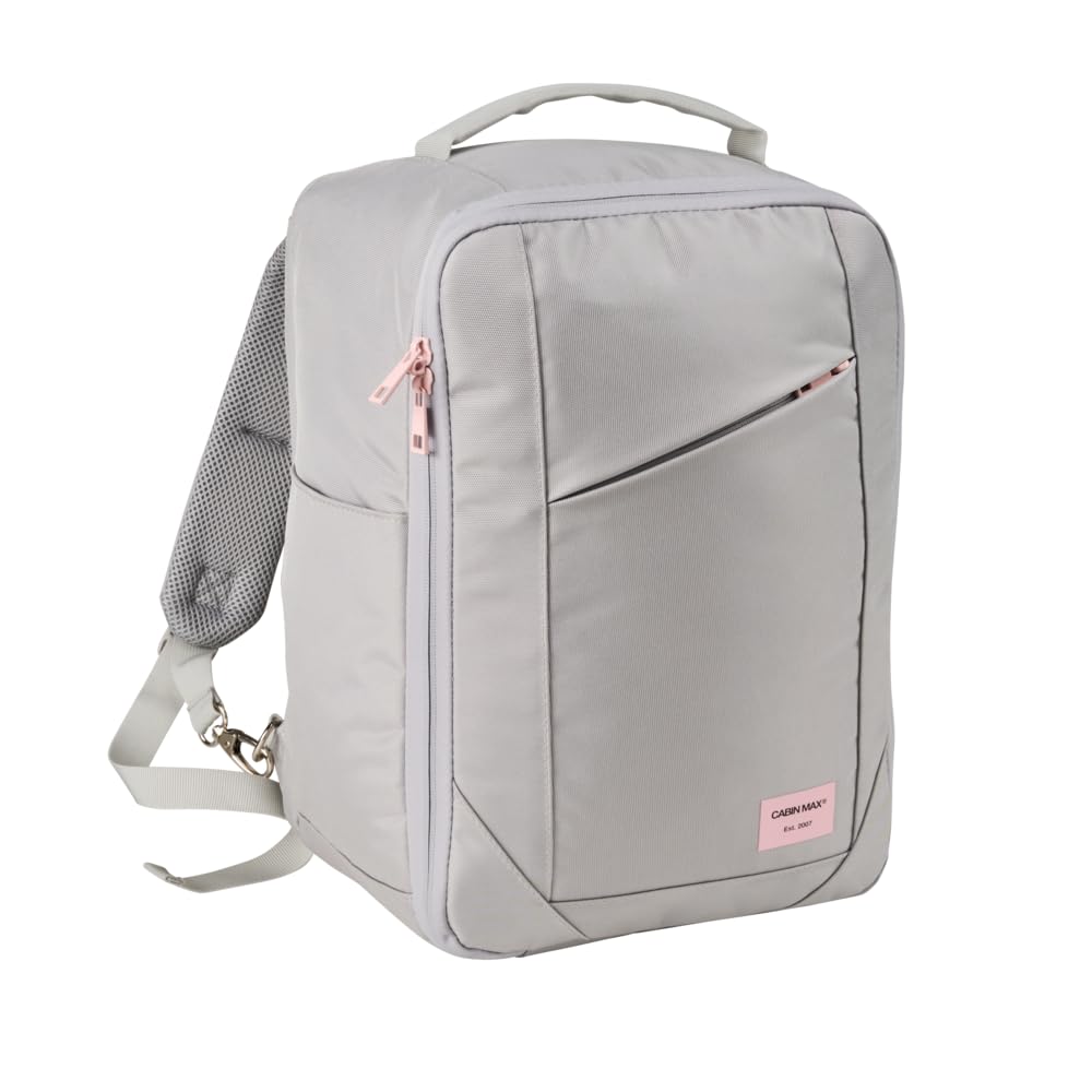 Cabin Max Handgepäck-Rucksack Backpack Reiserucksack Ryanair 40x30x20 24L 40 x 30 x 20cm Grau und Ro