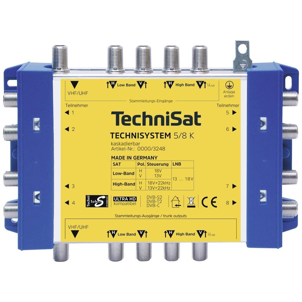 TechniSat TechniSystem 5/8 K Multischalter Kaskade Single, Single